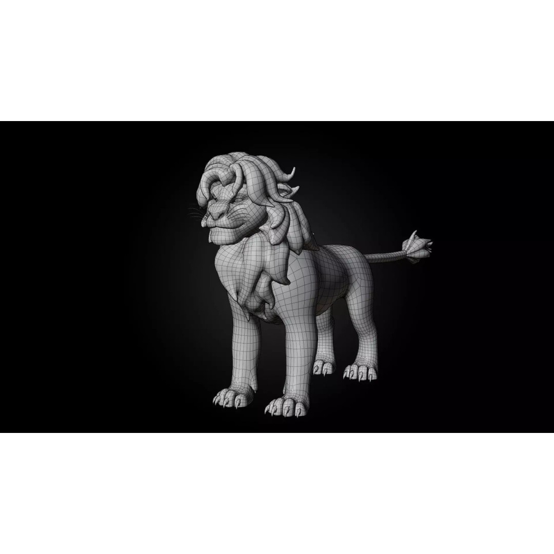 Lion Pride Pack 3D Model – Stylized Rigged Characters, FBX - View 14