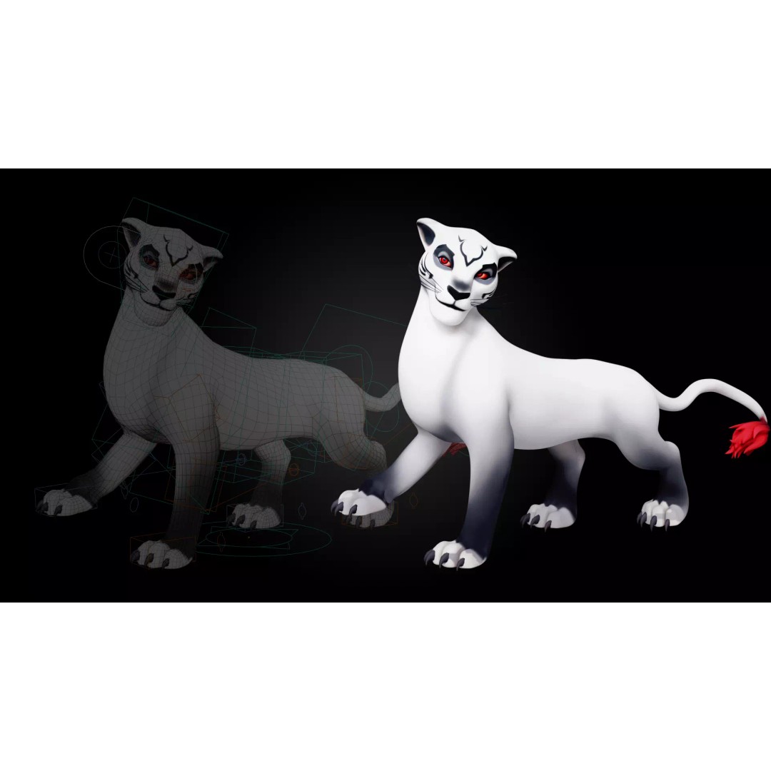 Lion Pride Pack 3D Model – Stylized Rigged Characters, FBX - View 21