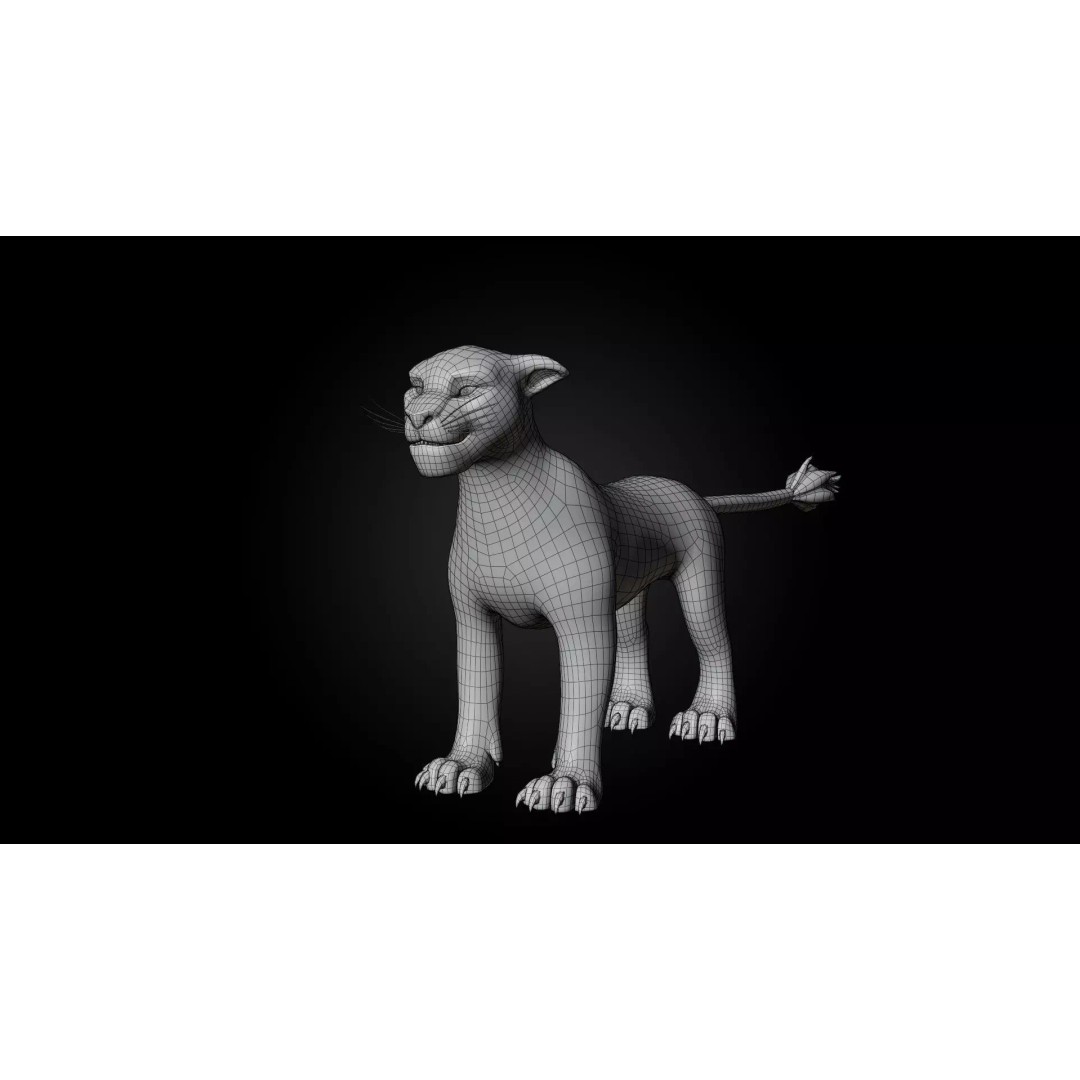 Lion Pride Pack 3D Model – Stylized Rigged Characters, FBX - View 24