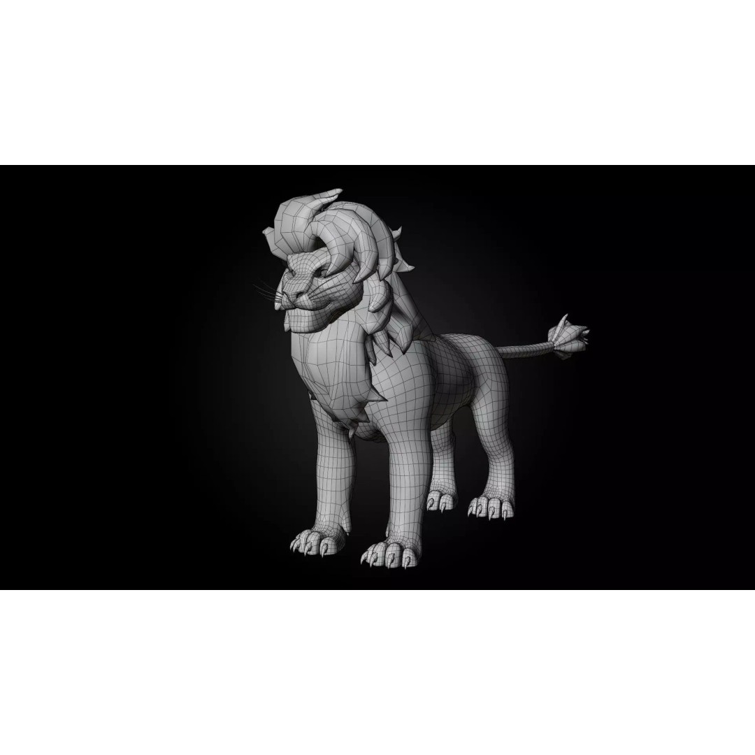 Lion Pride Pack 3D Model – Stylized Rigged Characters, FBX - View 6
