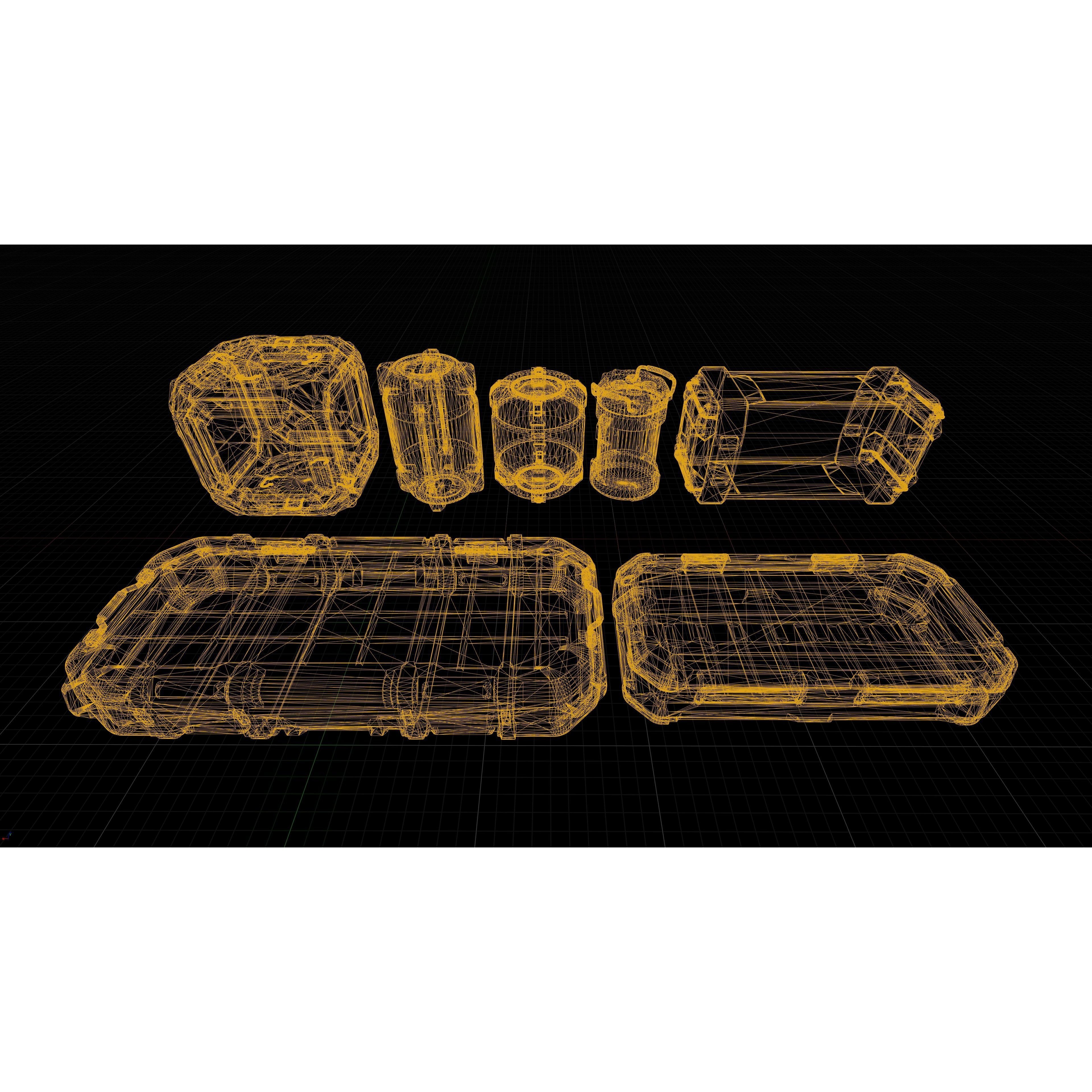 Sci-fi Cargo Container - Low-Poly Game-Ready 3D Model