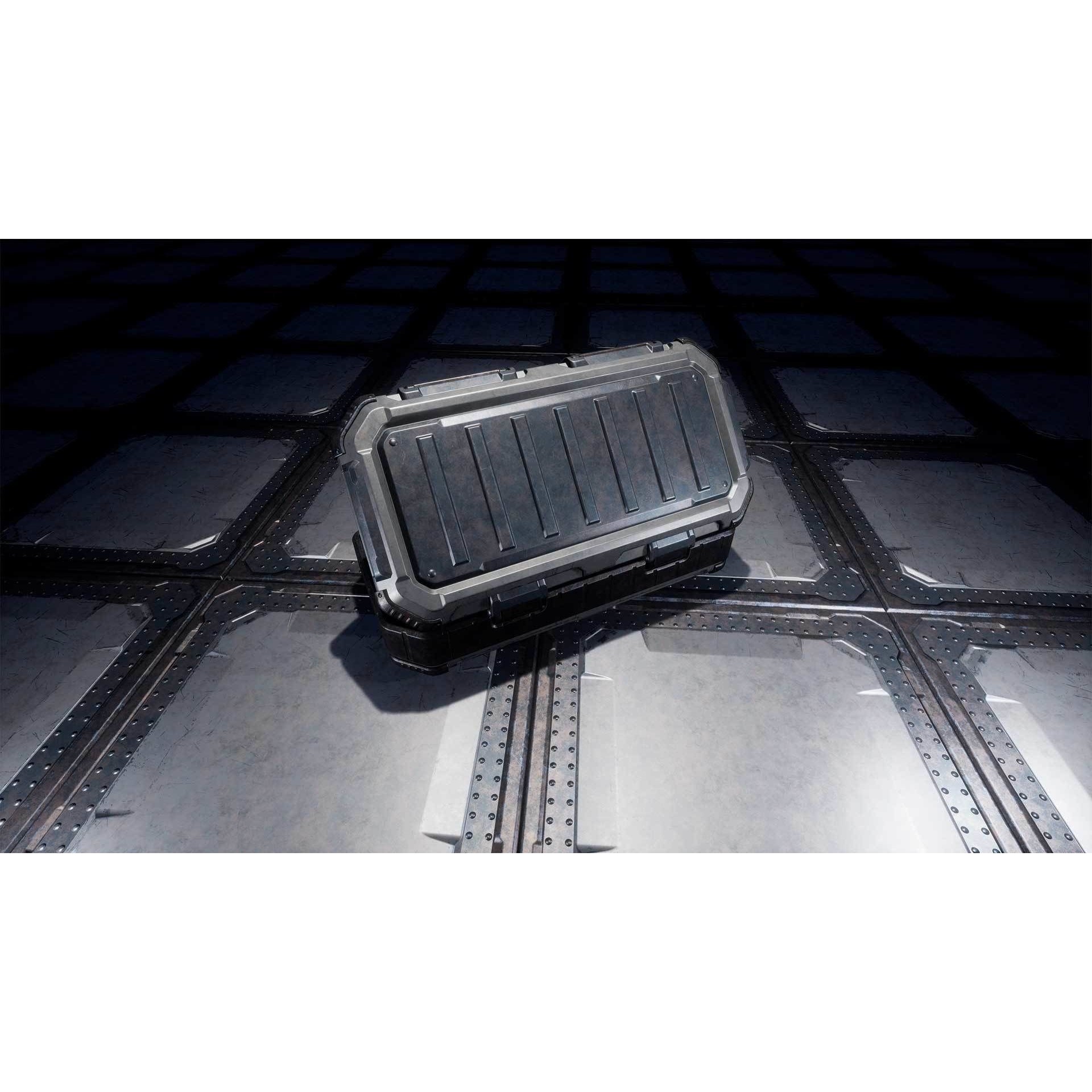 Sci-fi Cargo Container - Low-Poly Game-Ready 3D Model - View 11