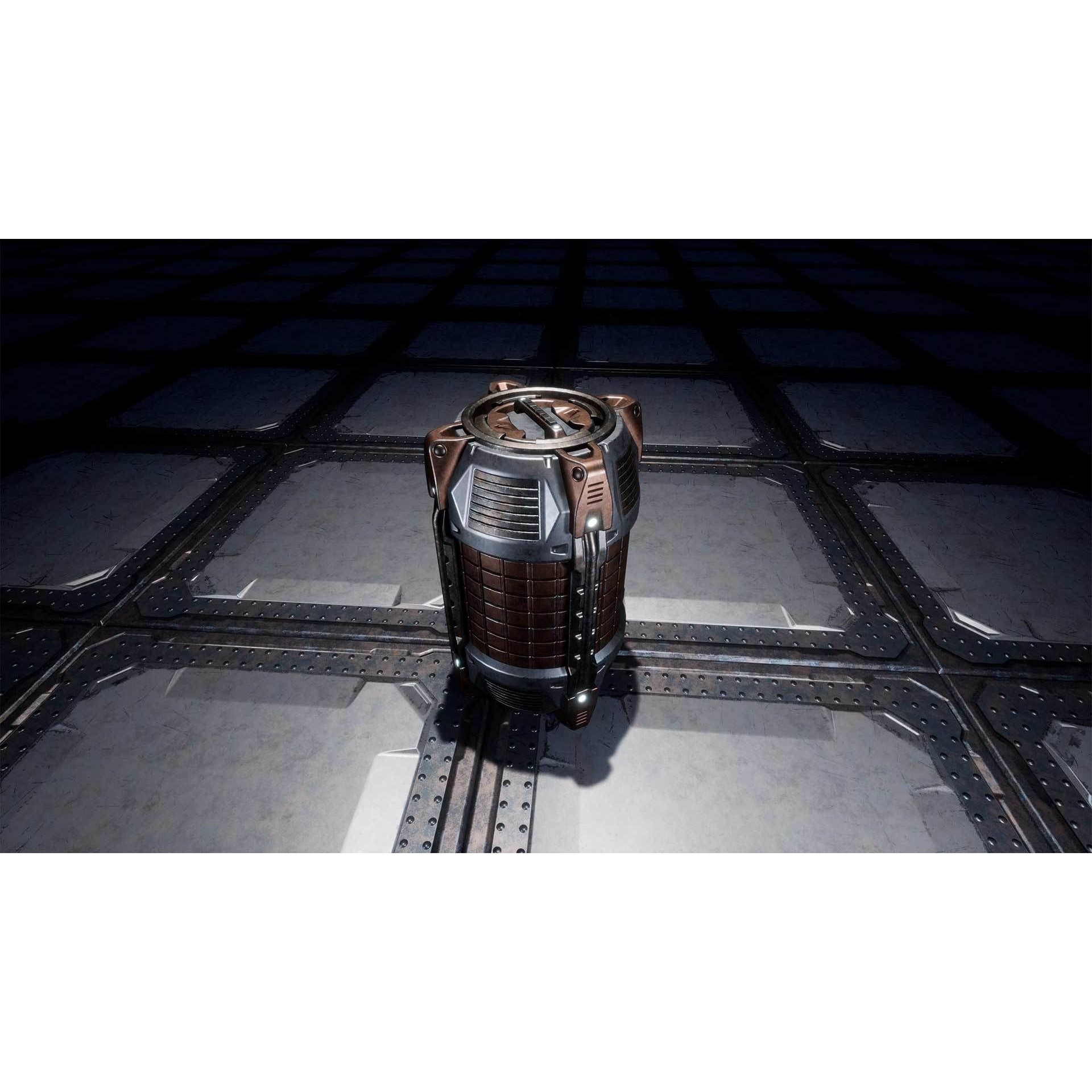 Sci-fi Cargo Container - Low-Poly Game-Ready 3D Model - View 5