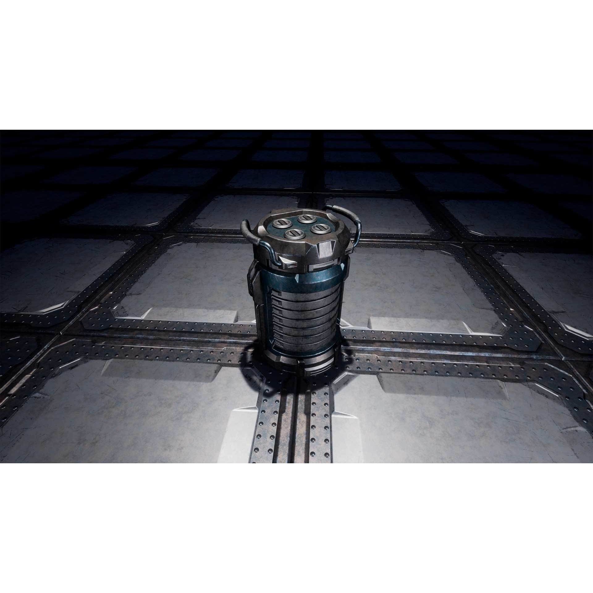 Sci-fi Cargo Container - Low-Poly Game-Ready 3D Model - View 7