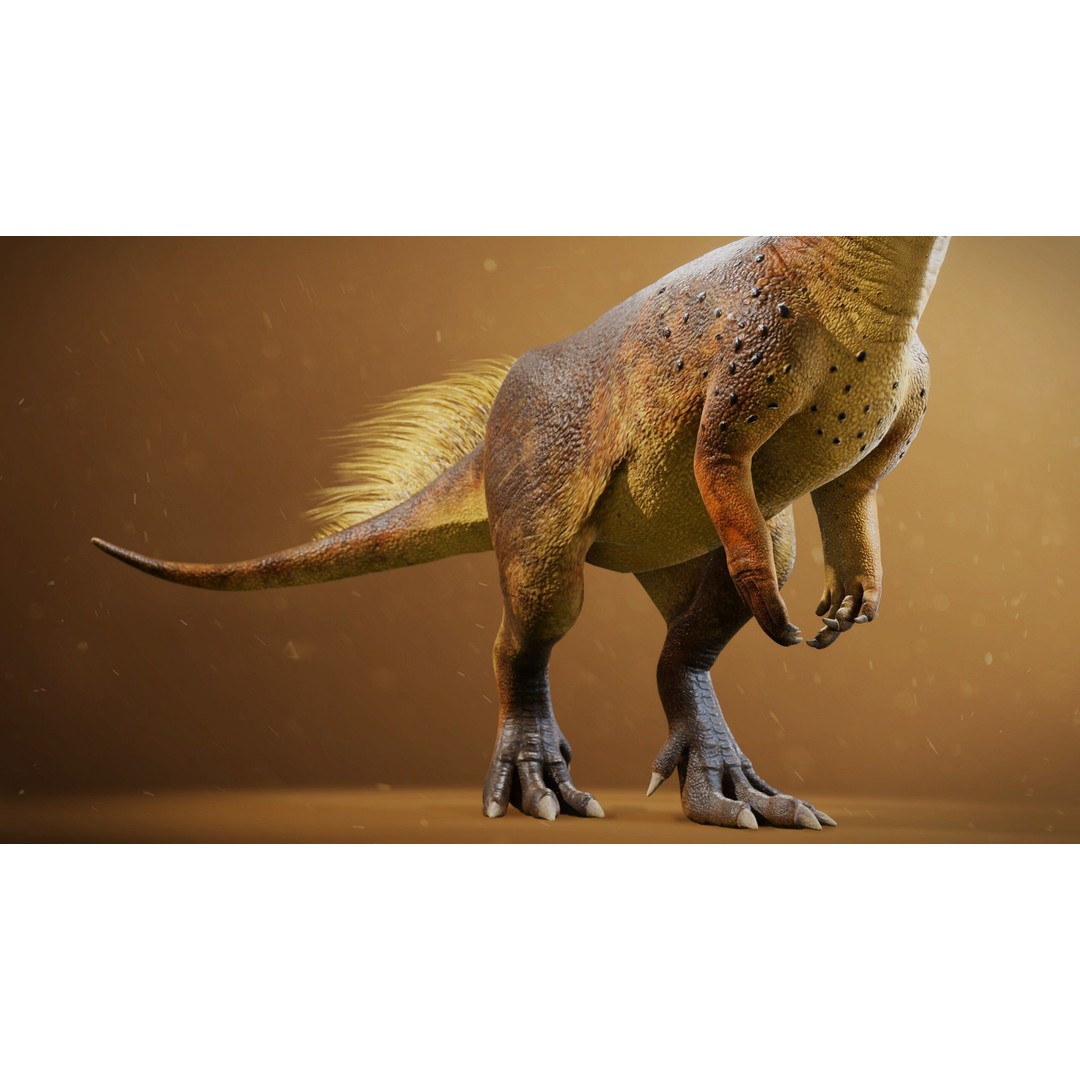 Psittacosaurus 3D Model – Low Poly Rigged Dinosaur with PBR Textures - View 5