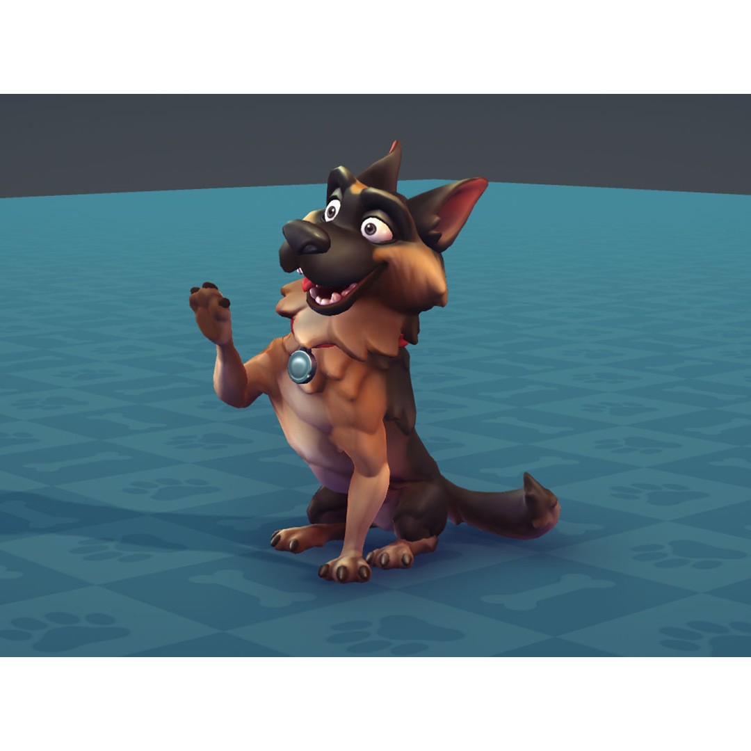 Cartoon Dogs 3D Model – Low Poly Animated Game Asset, FBX - View 10
