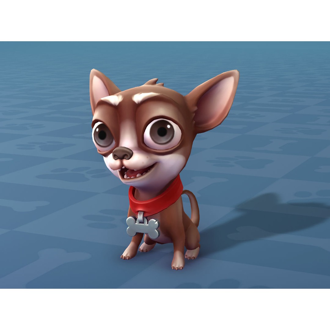 Cartoon Dogs 3D Model – Low Poly Animated Game Asset, FBX - View 13