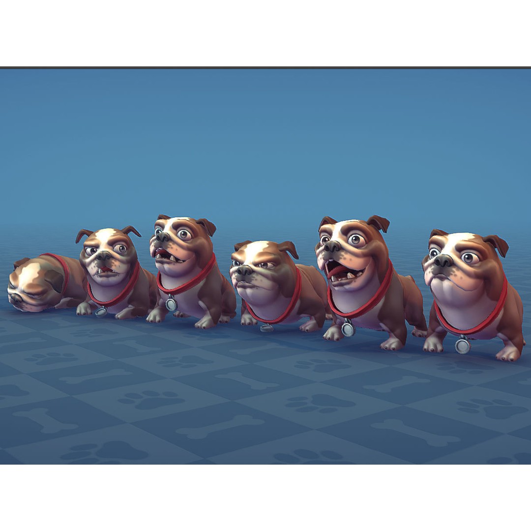 Cartoon Dogs 3D Model – Low Poly Animated Game Asset, FBX - View 5