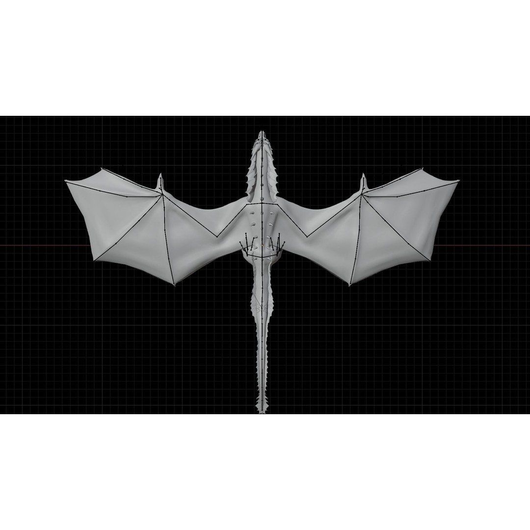 Wyvern Dragon 3D Model – Low Poly Rigged Creature with Animations - View 22