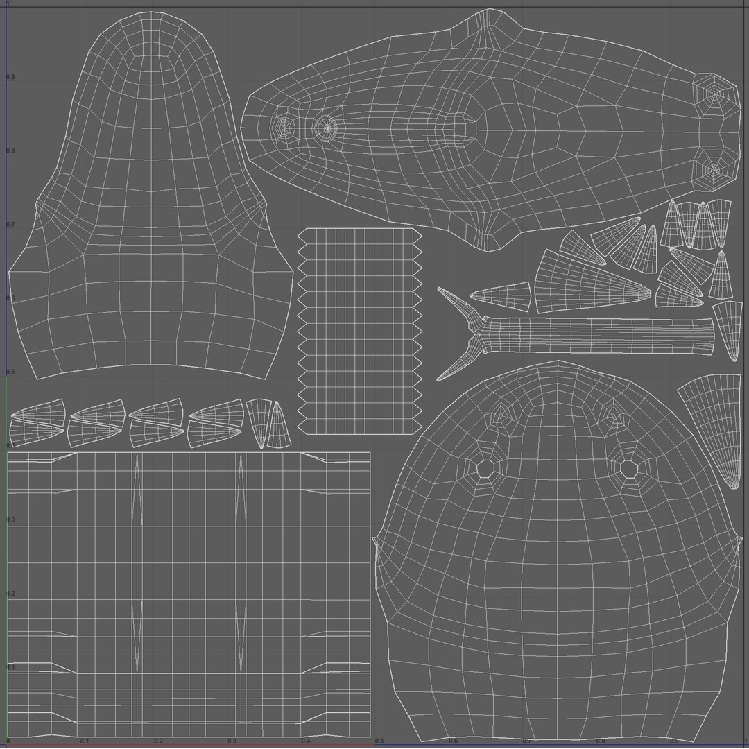 Blue Viper 3D Model – Low Poly Rigged Animation Asset, FBX - View 22