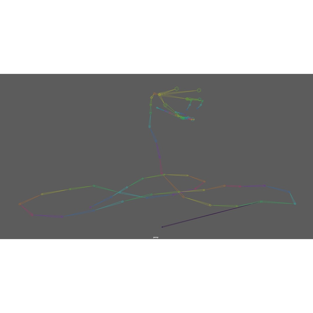 Blue Viper 3D Model – Low Poly Rigged Animation Asset, FBX - View 24