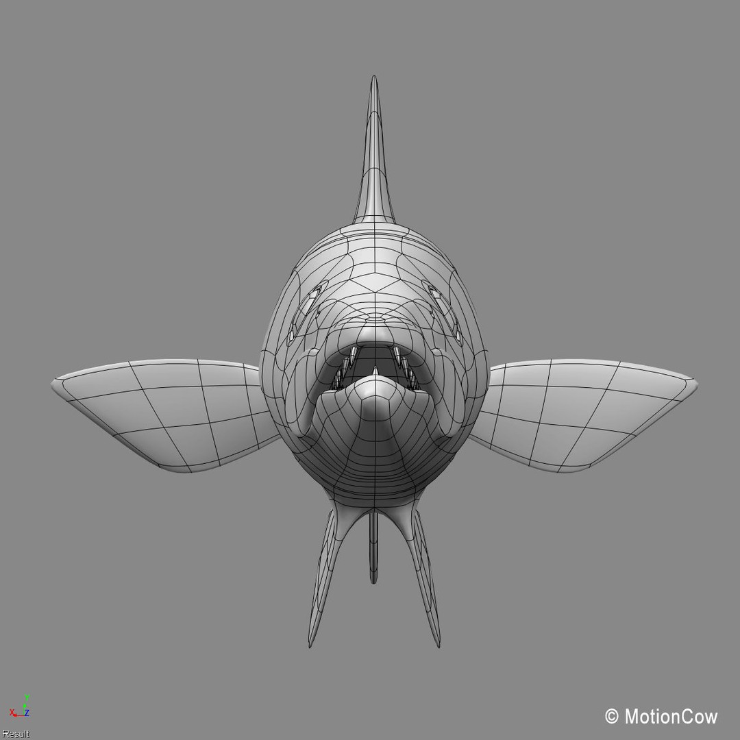 Barracuda 3D Model – Realistic Rigged Fish with Animation, FBX - View 17