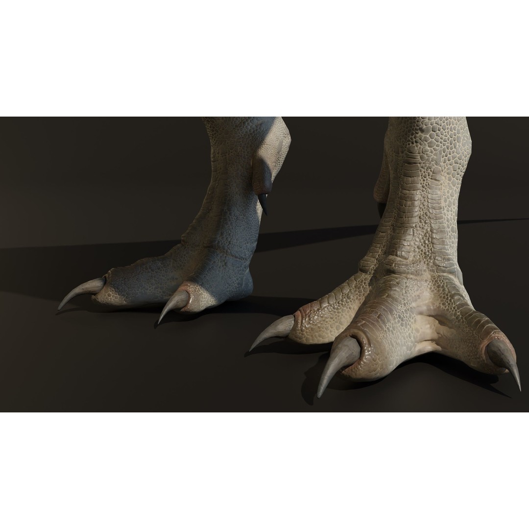 Indominus Rex 3D Model – Low Poly Rigged Dinosaur for Blender - View 15