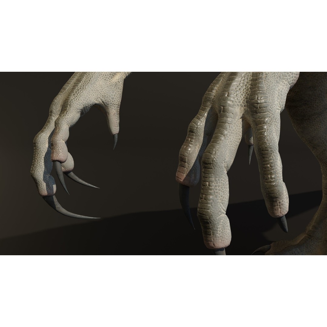 Indominus Rex 3D Model – Low Poly Rigged Dinosaur for Blender - View 16