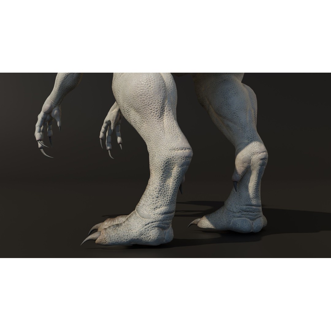 Indominus Rex 3D Model – Low Poly Rigged Dinosaur for Blender - View 17