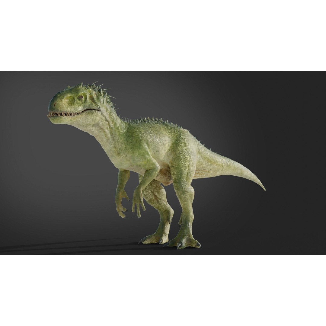 Indominus Rex 3D Model – Low Poly Rigged Dinosaur for Blender - View 6