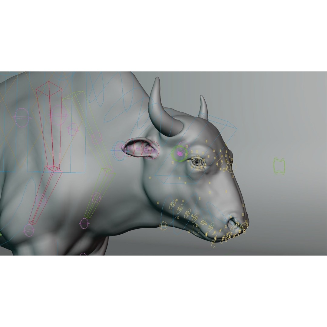 Bison Male Animated 3D Model – High Poly Rigged Character with PBR Textures - View 8