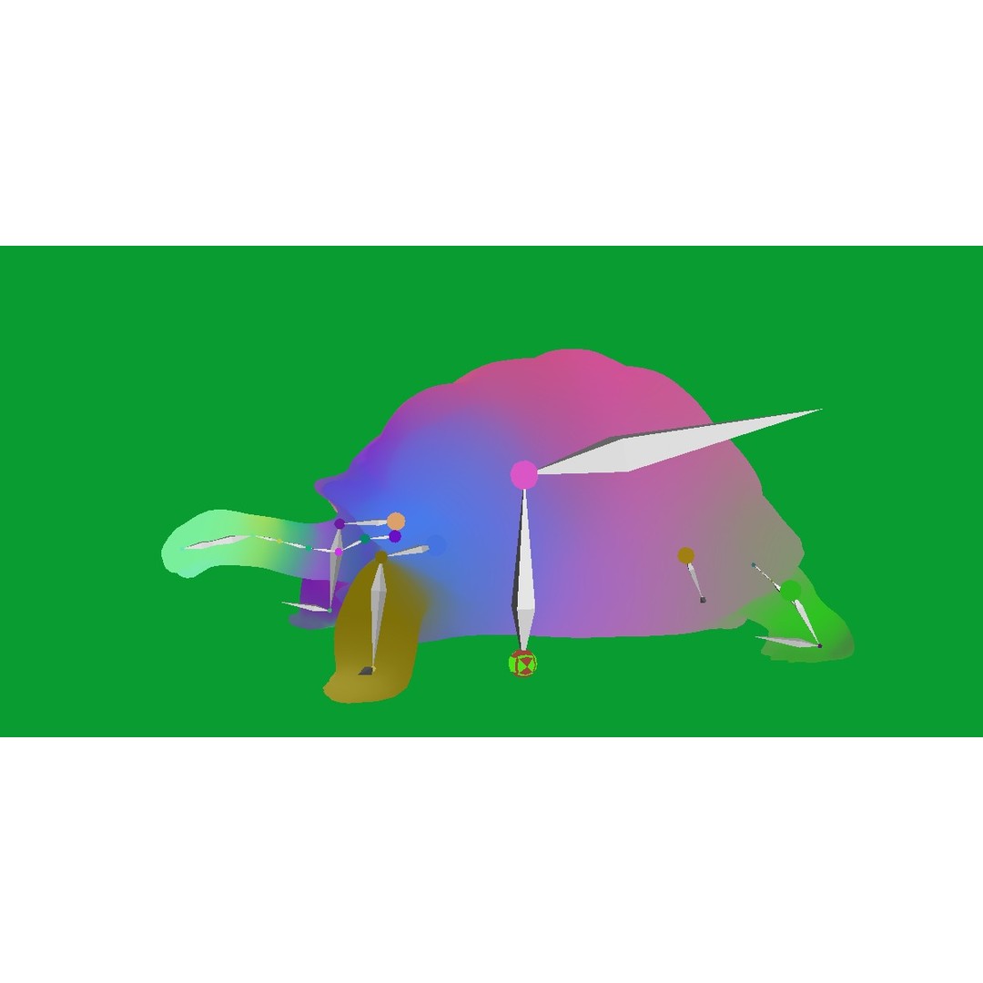 Galapagos Giant Tortoise 3D Model – Low Poly Game Ready, FBX, OBJ - View 24