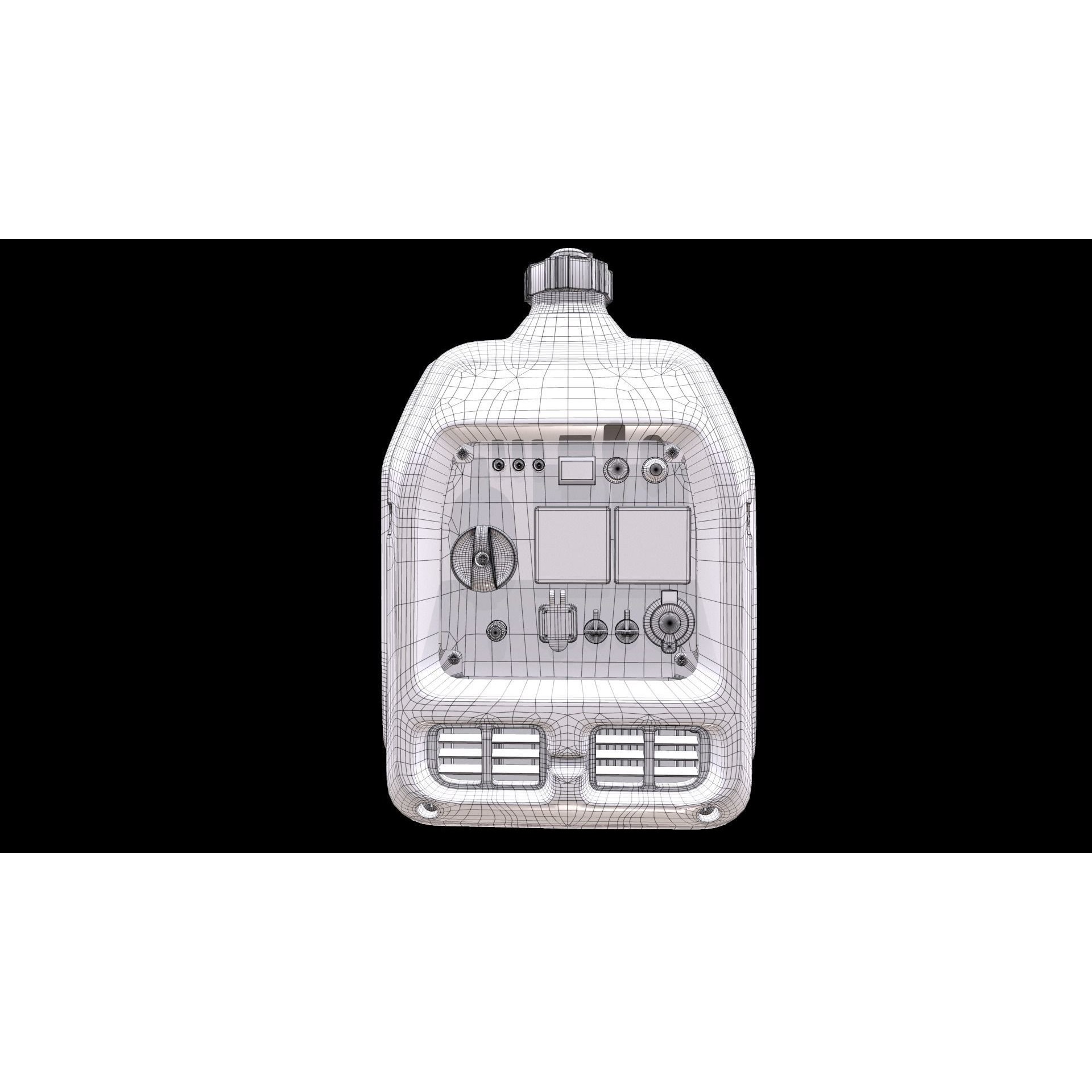 maXpeedingrods Portable Inverter Generator - Low-Poly Game-Ready 3D Model - View 10