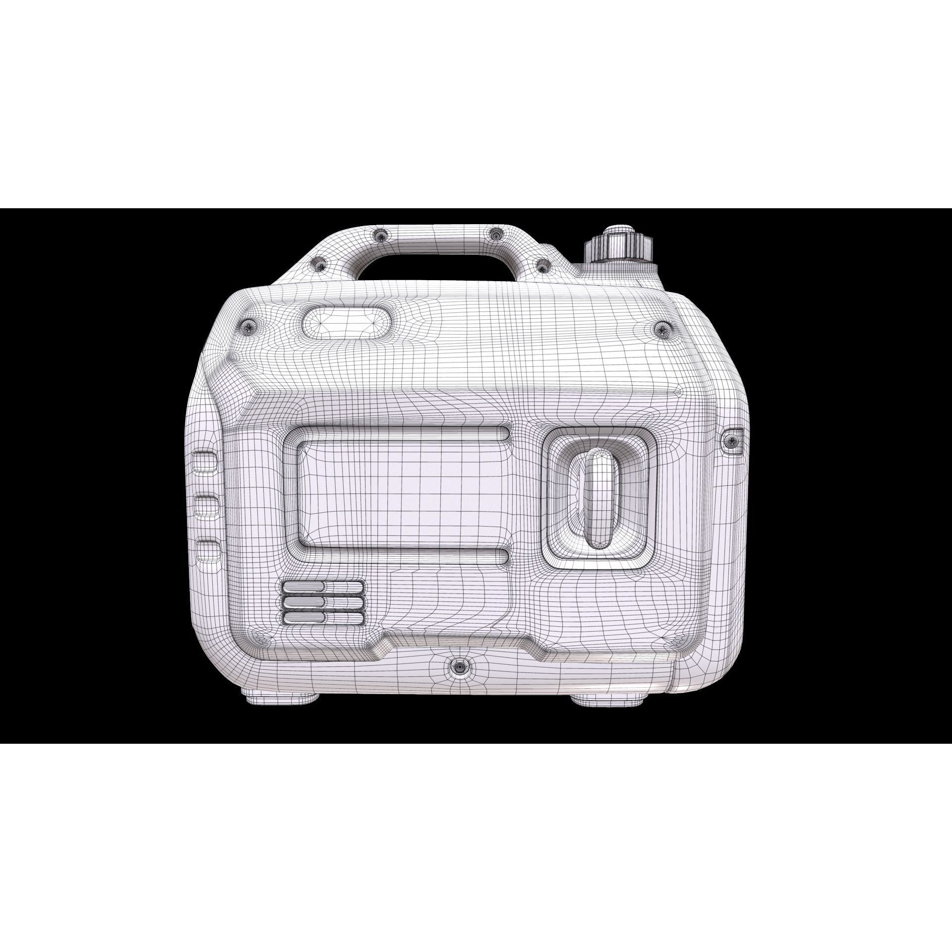 maXpeedingrods Portable Inverter Generator - Low-Poly Game-Ready 3D Model - View 14