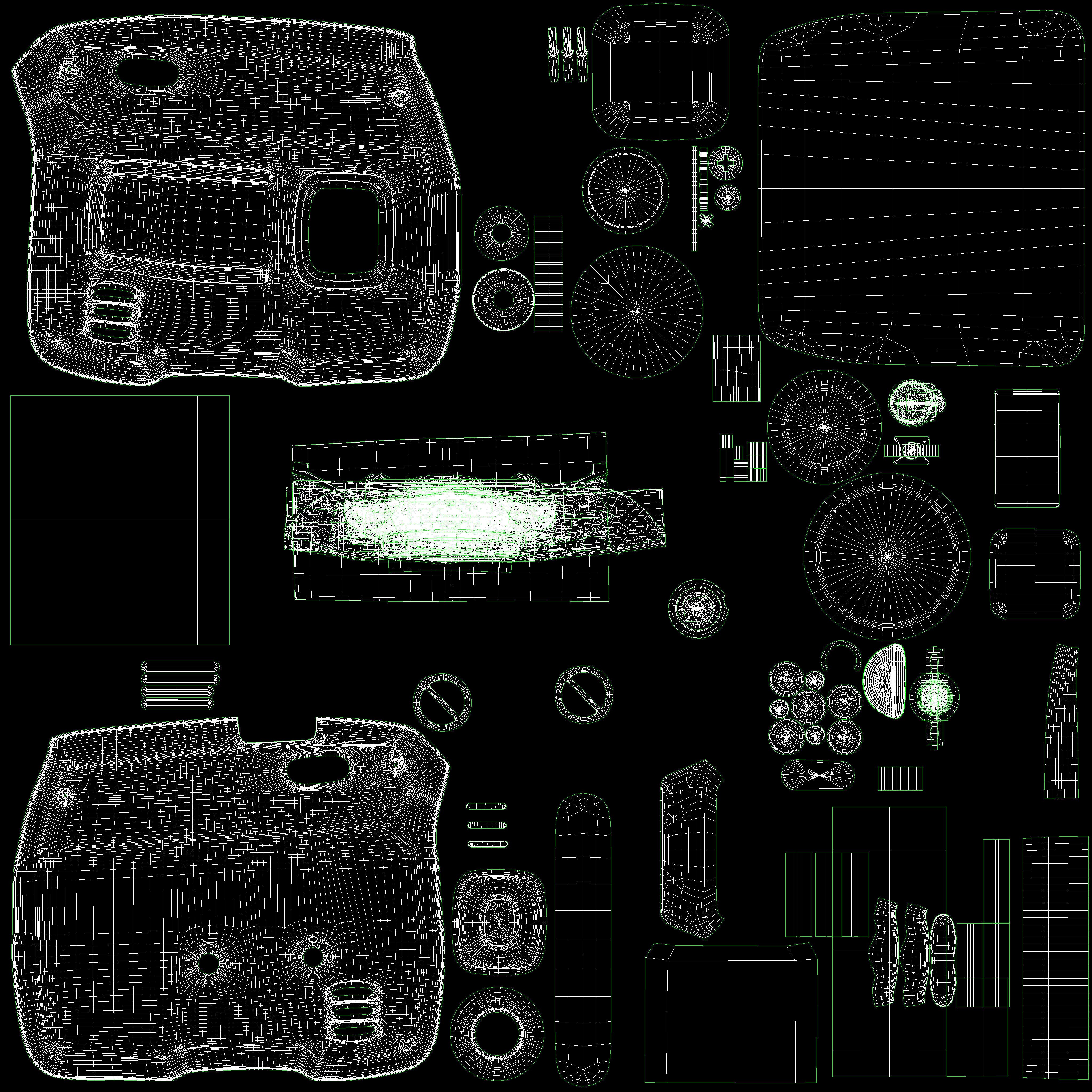 maXpeedingrods Portable Inverter Generator - Low-Poly Game-Ready 3D Model - View 15