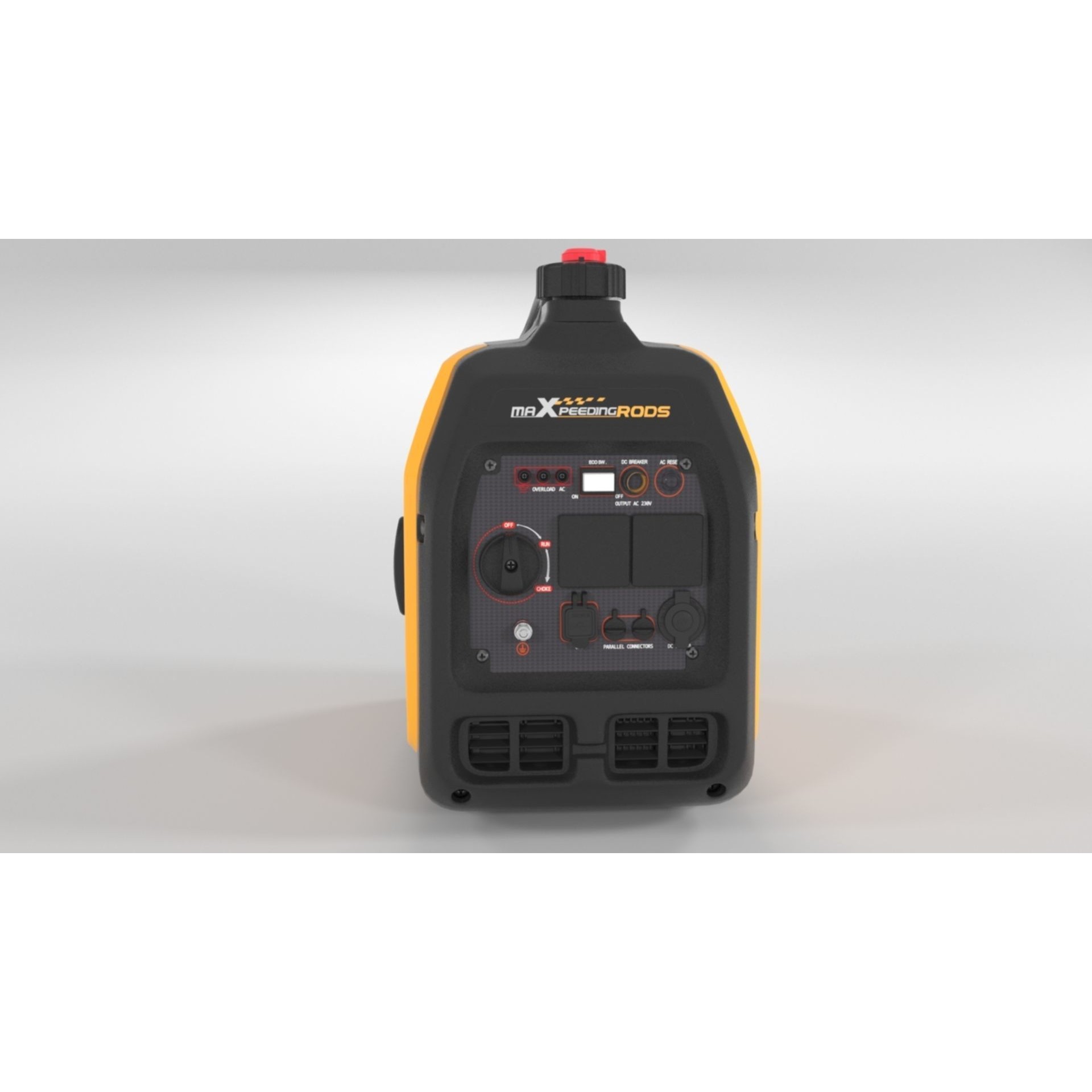 maXpeedingrods Portable Inverter Generator - Low-Poly Game-Ready 3D Model - View 8