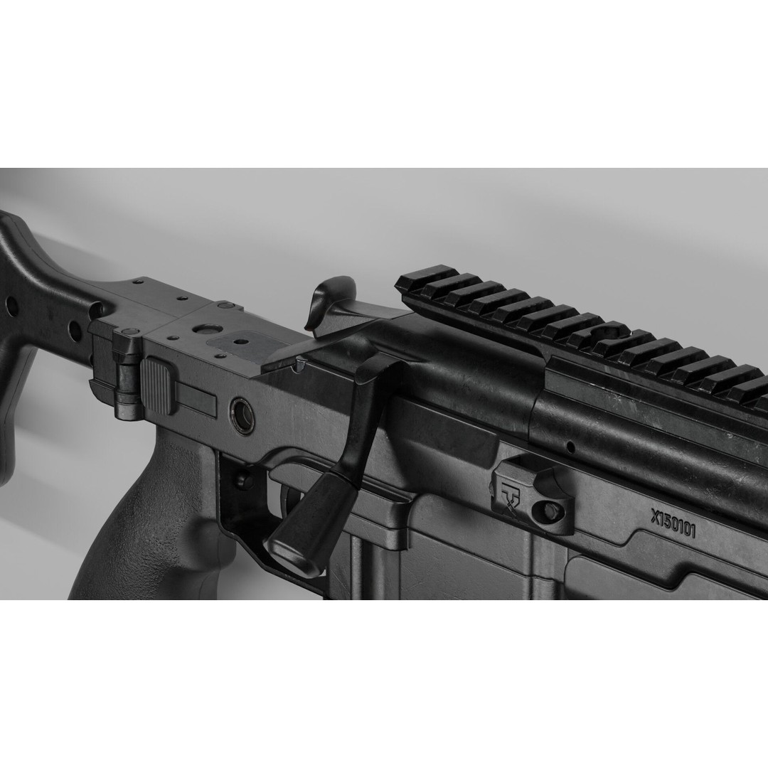 Blaser R93 XTEK Limited Australia 3D Model – Low Poly Game Asset, FBX - View 11