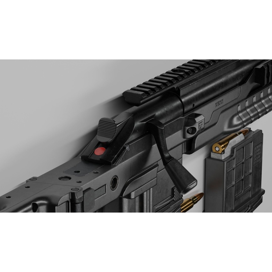 Blaser R93 XTEK Limited Australia 3D Model – Low Poly Game Asset, FBX - View 13