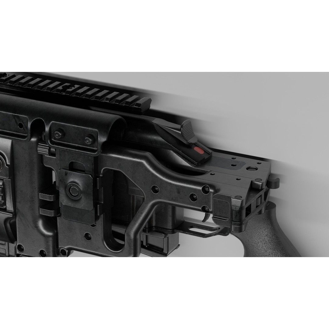 Blaser R93 XTEK Limited Australia 3D Model – Low Poly Game Asset, FBX - View 16