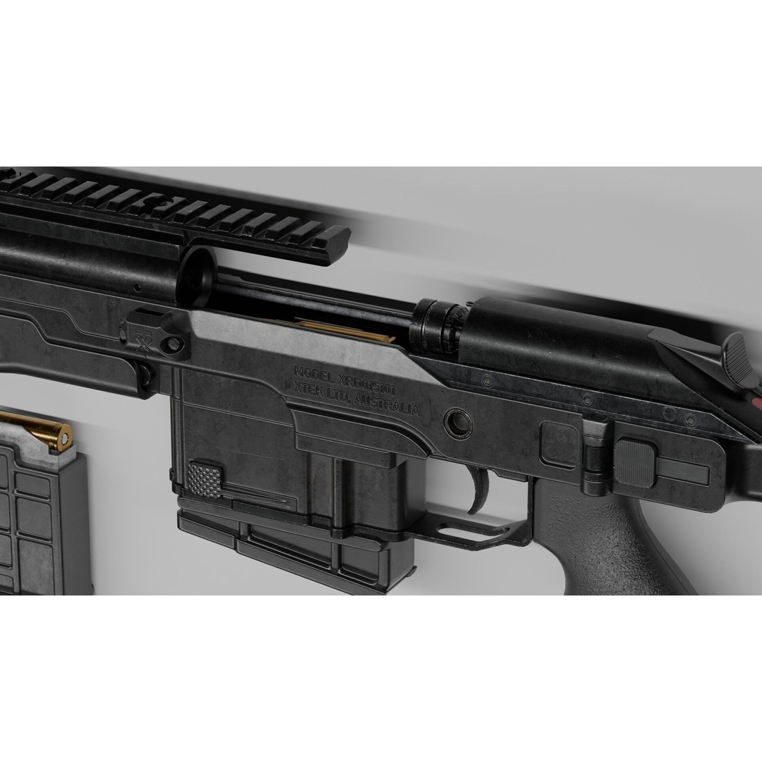 Blaser R93 XTEK Limited Australia 3D Model – Low Poly Game Asset, FBX - View 18