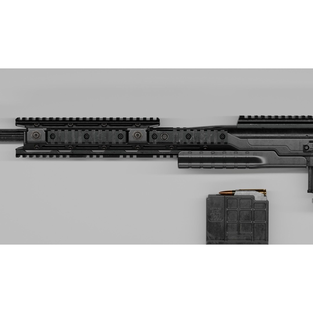 Blaser R93 XTEK Limited Australia 3D Model – Low Poly Game Asset, FBX - View 21