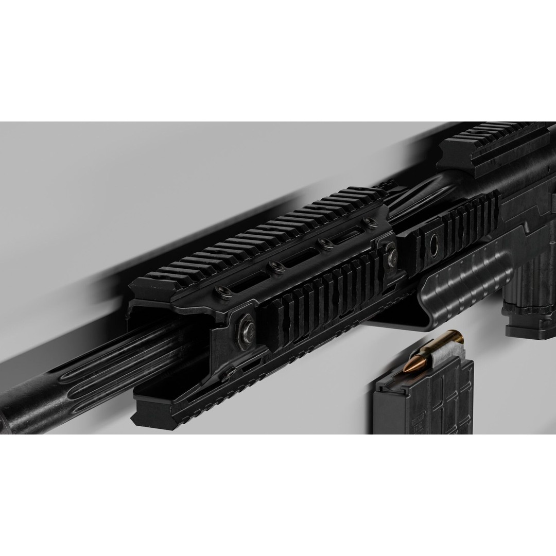 Blaser R93 XTEK Limited Australia 3D Model – Low Poly Game Asset, FBX - View 22