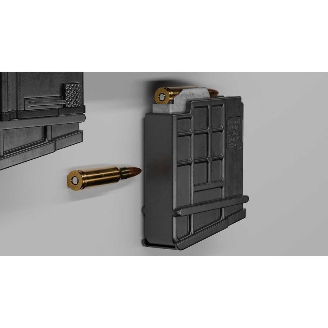 Blaser R93 XTEK Limited Australia 3D Model – Low Poly Game Asset, FBX - View 23