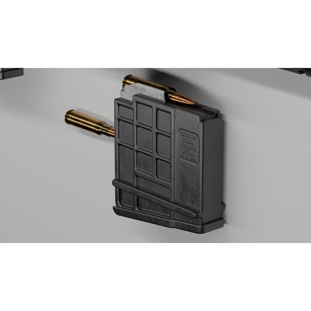 Blaser R93 XTEK Limited Australia 3D Model – Low Poly Game Asset, FBX - View 24