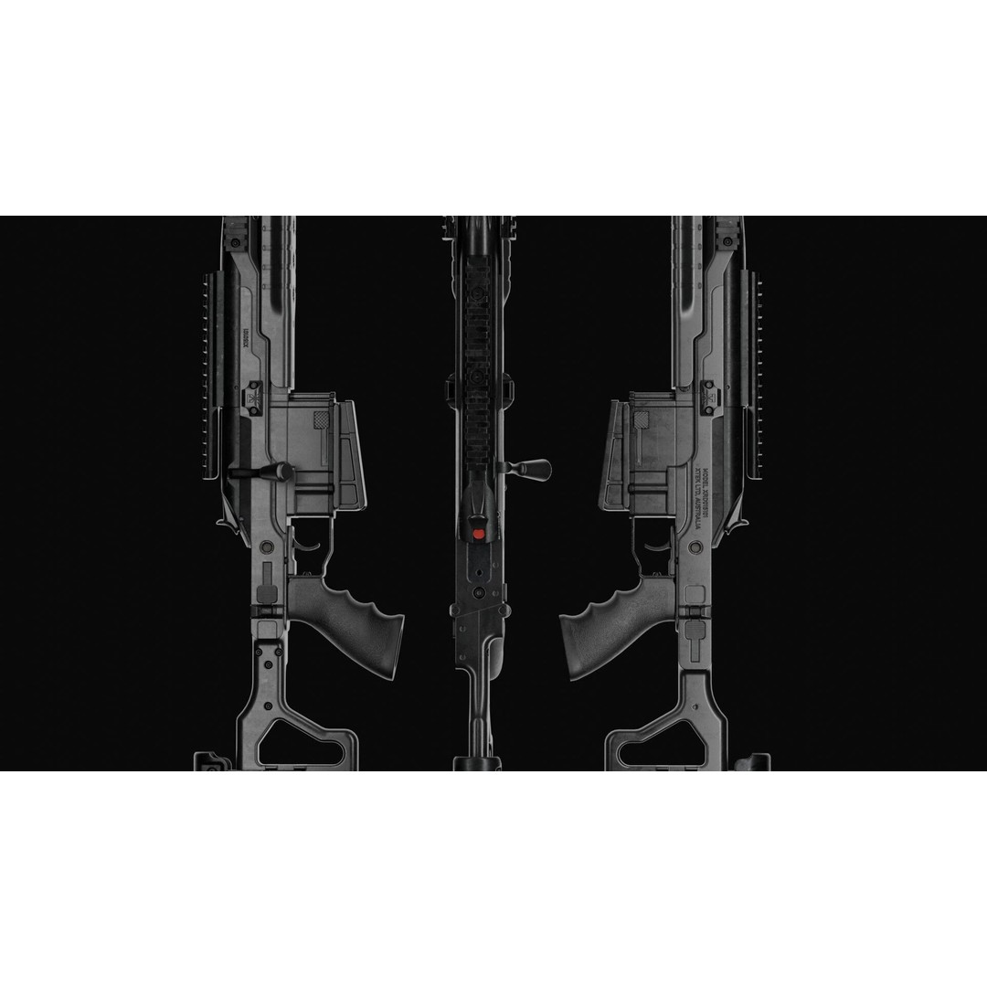Blaser R93 XTEK Limited Australia 3D Model – Low Poly Game Asset, FBX - View 28