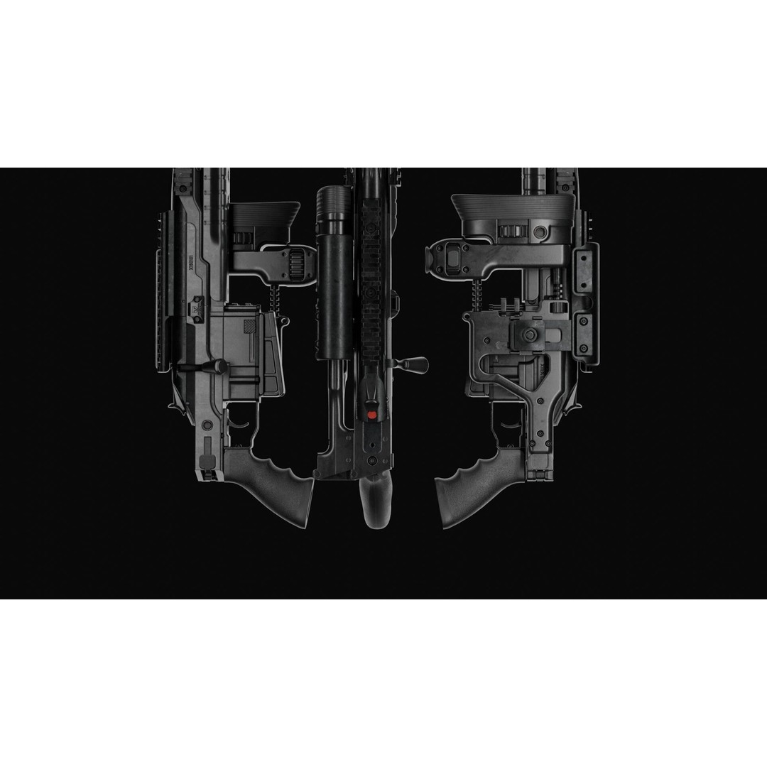 Blaser R93 XTEK Limited Australia 3D Model – Low Poly Game Asset, FBX - View 30