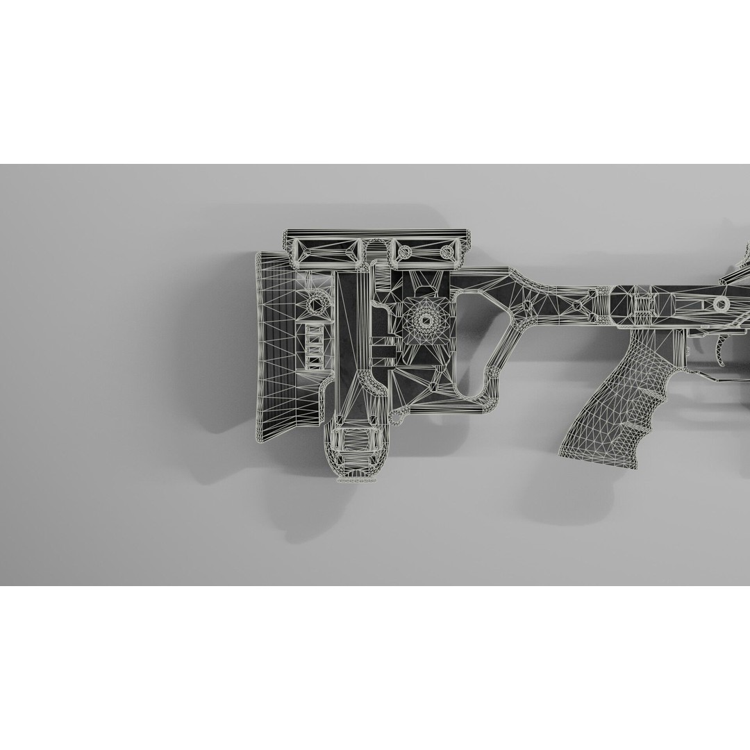 Blaser R93 XTEK Limited Australia 3D Model – Low Poly Game Asset, FBX - View 37