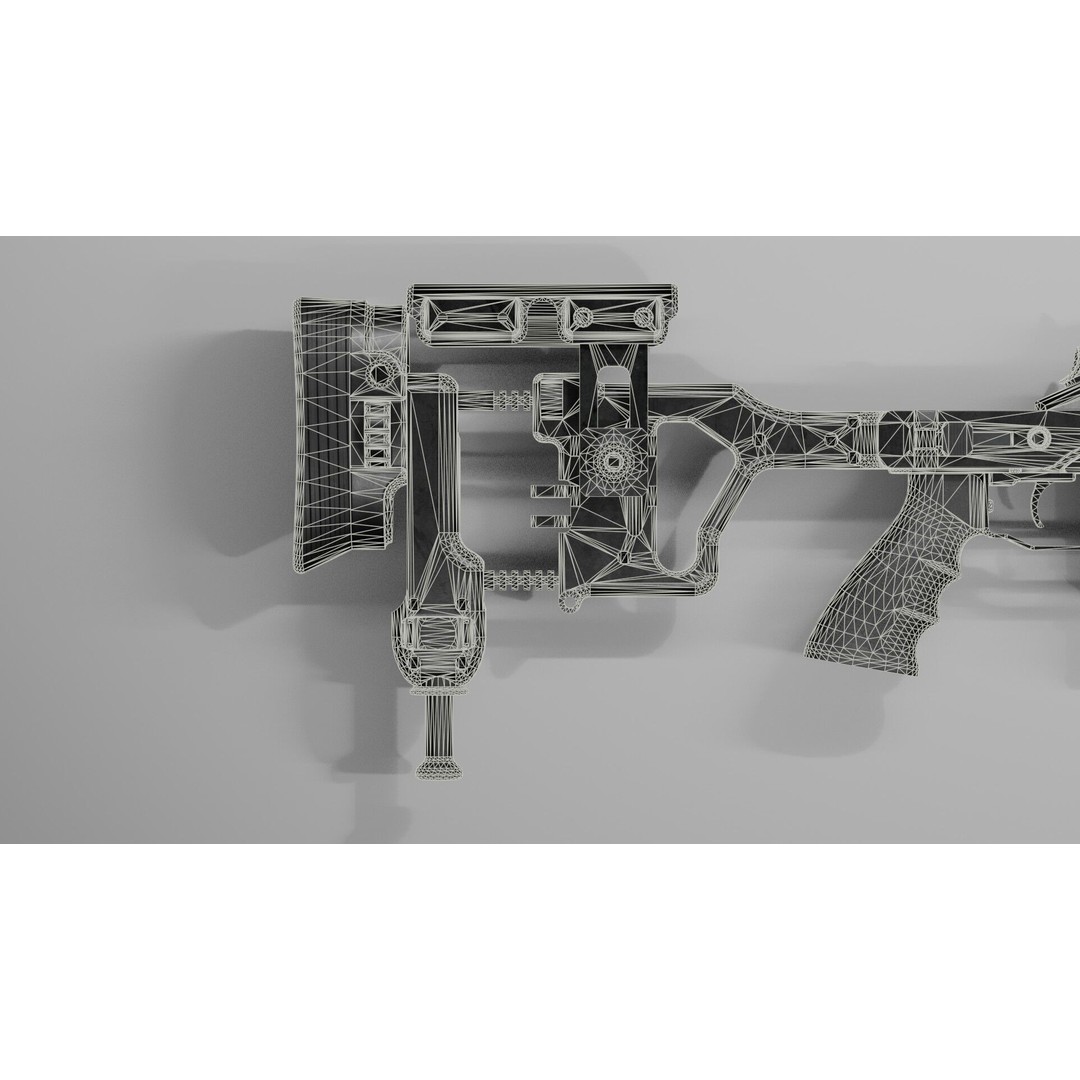 Blaser R93 XTEK Limited Australia 3D Model – Low Poly Game Asset, FBX - View 38