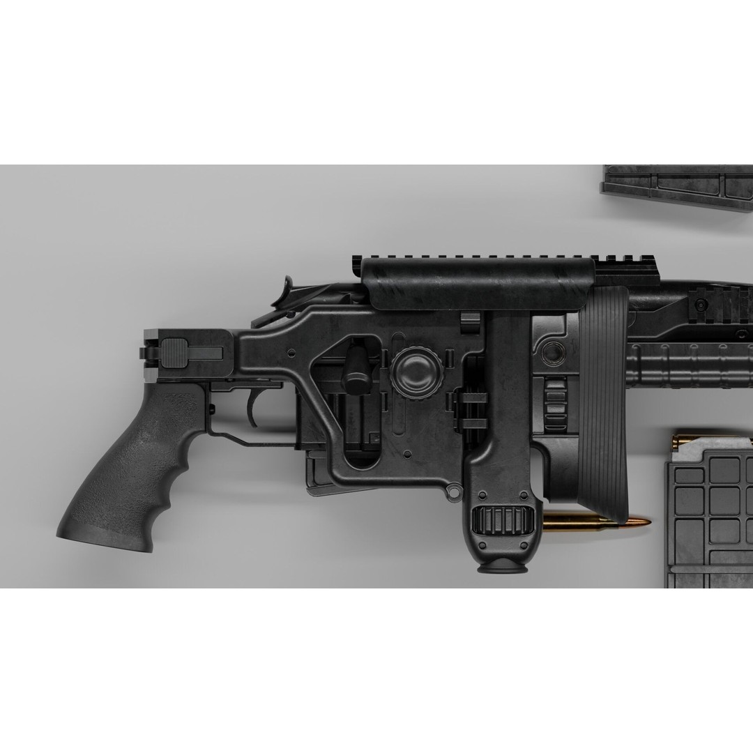 Blaser R93 XTEK Limited Australia 3D Model – Low Poly Game Asset, FBX - View 4