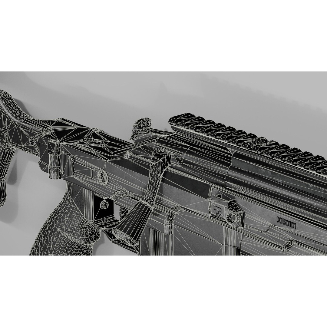 Blaser R93 XTEK Limited Australia 3D Model – Low Poly Game Asset, FBX - View 41