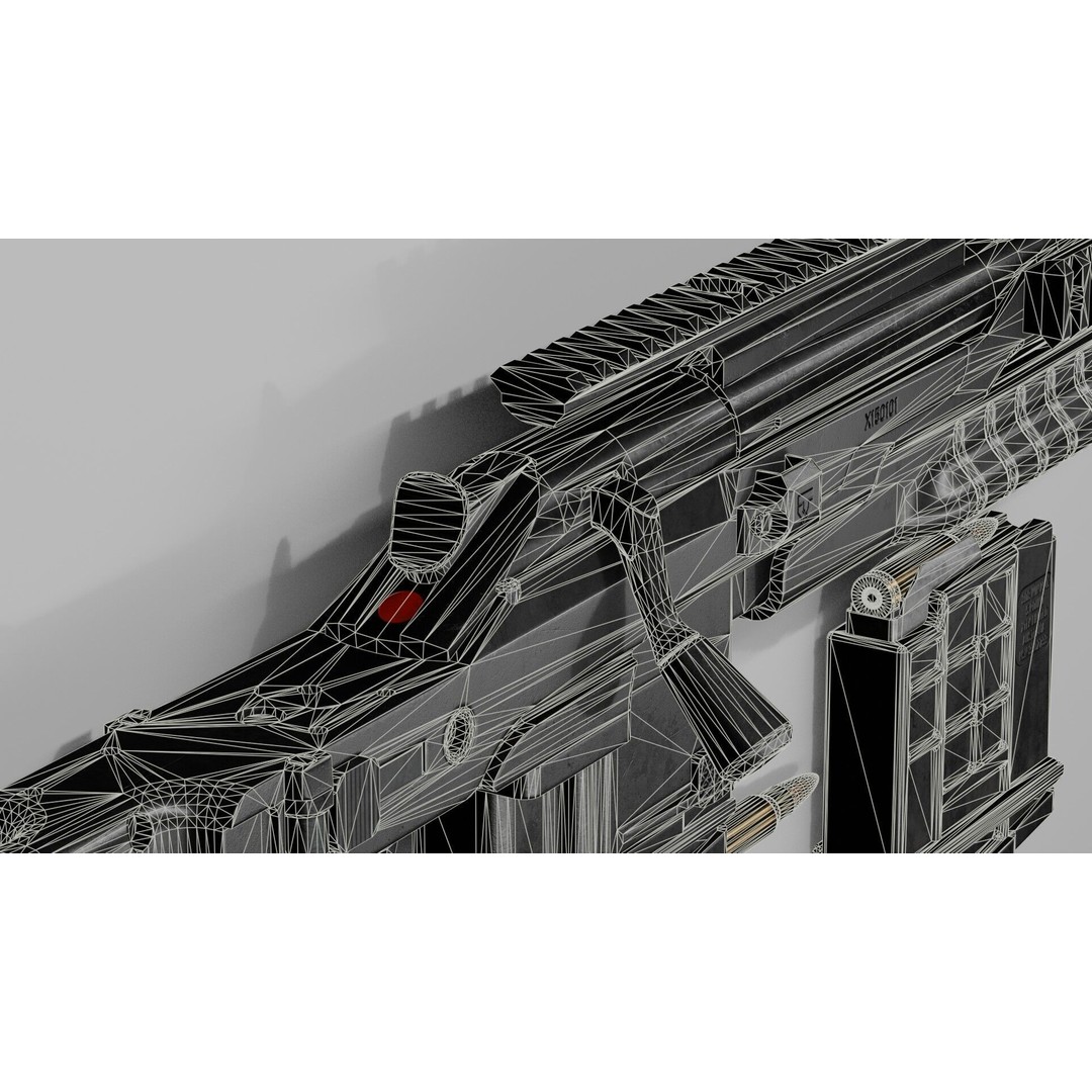 Blaser R93 XTEK Limited Australia 3D Model – Low Poly Game Asset, FBX - View 43
