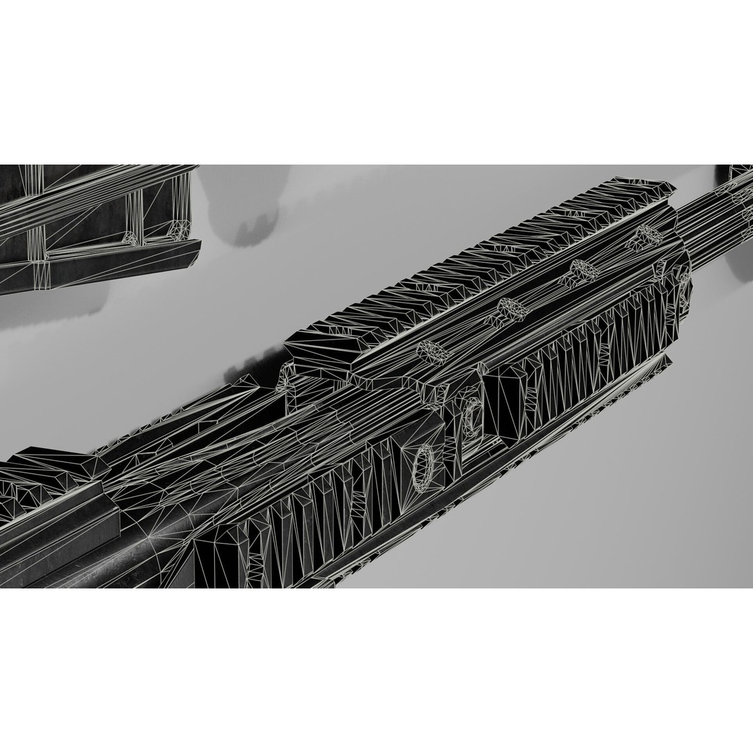 Blaser R93 XTEK Limited Australia 3D Model – Low Poly Game Asset, FBX - View 45