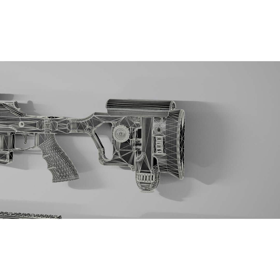Blaser R93 XTEK Limited Australia 3D Model – Low Poly Game Asset, FBX - View 49