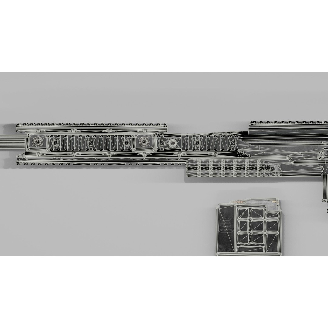 Blaser R93 XTEK Limited Australia 3D Model – Low Poly Game Asset, FBX - View 51