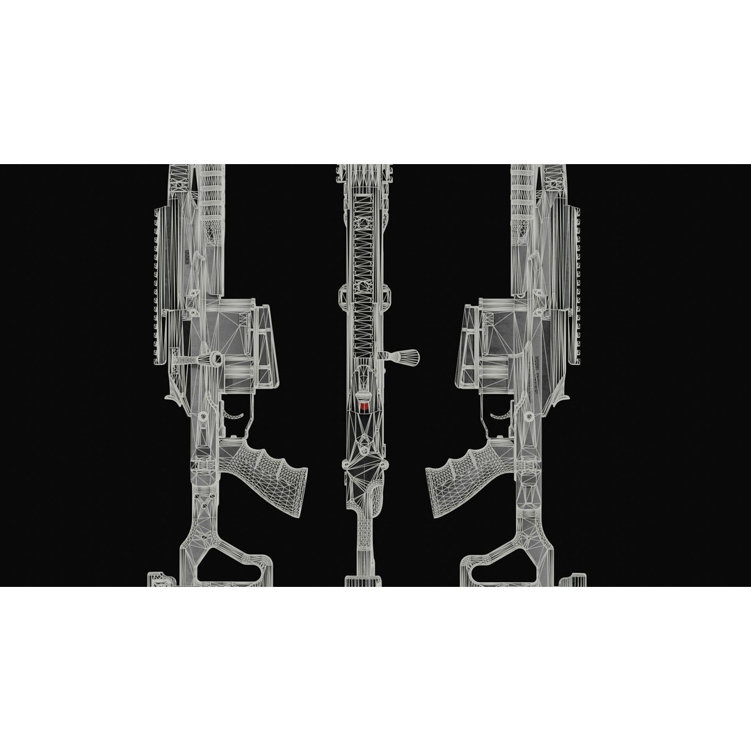 Blaser R93 XTEK Limited Australia 3D Model – Low Poly Game Asset, FBX - View 58