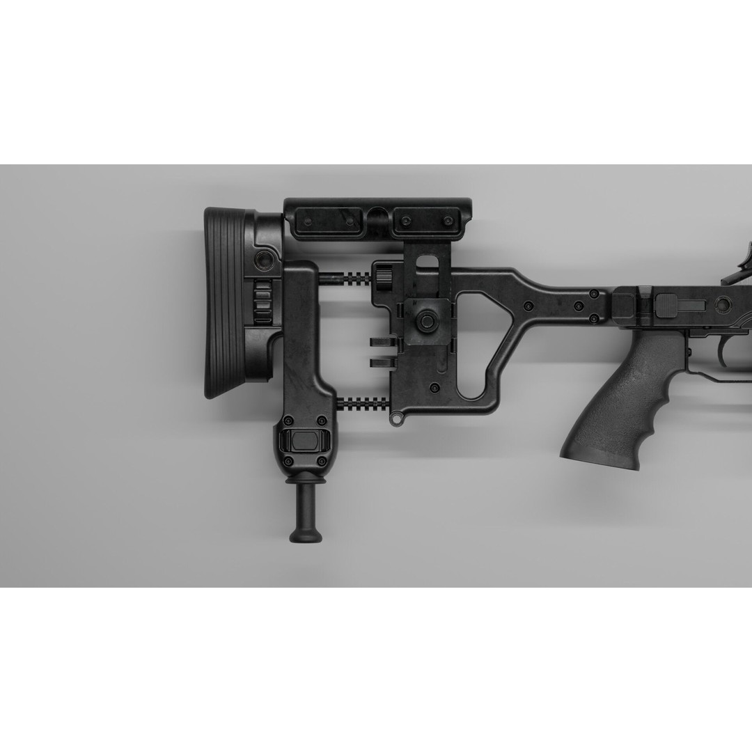 Blaser R93 XTEK Limited Australia 3D Model – Low Poly Game Asset, FBX - View 8