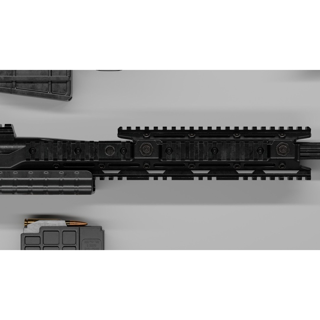 Blaser R93 XTEK Limited Australia 3D Model – Low Poly Game Asset, FBX - View 9