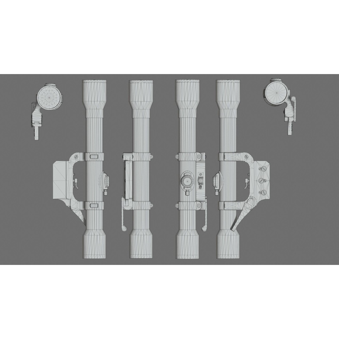 Karabiner 98k 3D Model – Low-Poly Rigged Military Weapon, FBX, OBJ, Blender - View 12