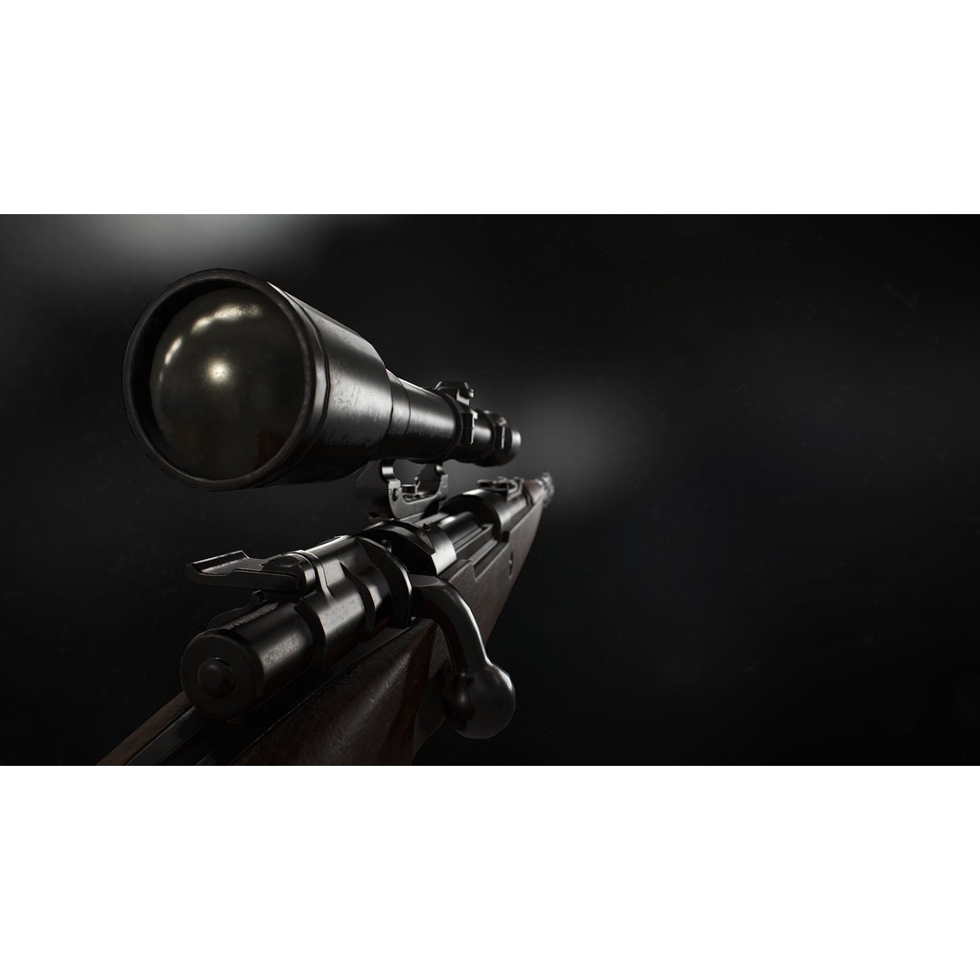 Karabiner 98k 3D Model – Low-Poly Rigged Military Weapon, FBX, OBJ, Blender - View 4