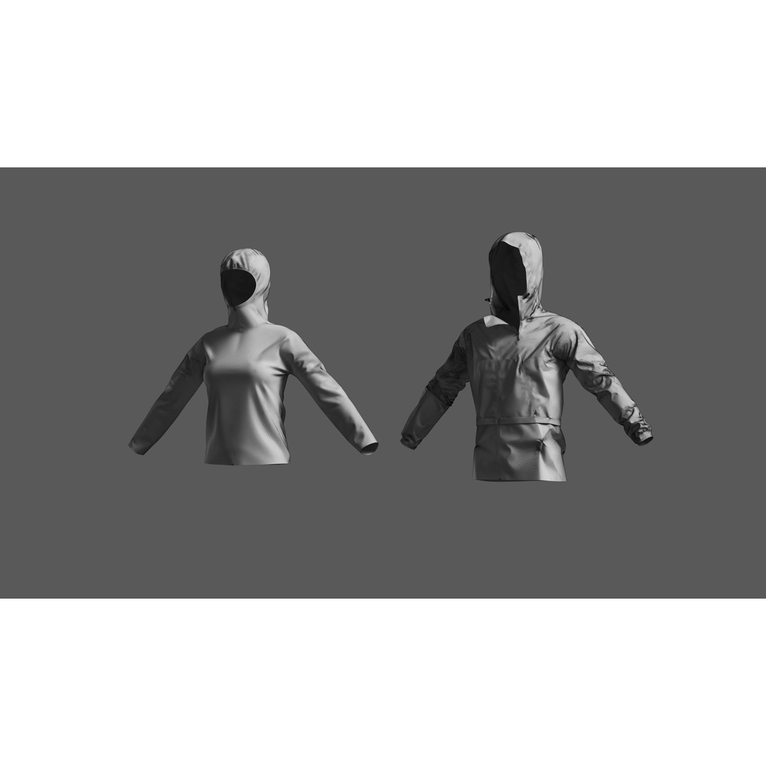 Basemesh Coat Jacket Collection 3D Model – High Poly Clothing Set, FBX